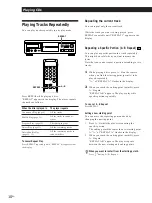 Предварительный просмотр 10 страницы Sony CDP-XA20ES Operating Instructions Manual