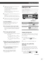 Предварительный просмотр 15 страницы Sony CDP-XA20ES Operating Instructions Manual