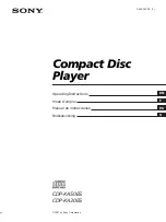 Preview for 1 page of Sony CDP-XA30ES Operating Instructions Manual