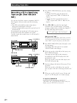 Preview for 18 page of Sony CDP-XA30ES Operating Instructions Manual