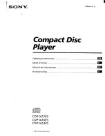 Sony CDP-XA3ES Operating Instructions Manual предпросмотр