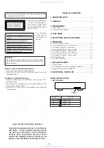 Preview for 2 page of Sony CDP-XE220 Service Manual