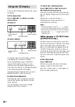 Preview for 10 page of Sony CDP-XE270 - Compact Disc Player Operating Instructions Manual