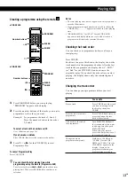 Предварительный просмотр 13 страницы Sony CDP-XE330 Operating Instructions Manual