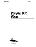 Sony CDPC735 Operating Instructions Manual preview