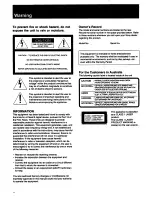 Preview for 2 page of Sony CDPCX100 Operating Instructions Manual