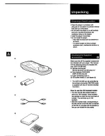 Preview for 4 page of Sony CDPCX100 Operating Instructions Manual