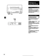 Предварительный просмотр 22 страницы Sony CDPCX100 Operating Instructions Manual