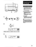 Предварительный просмотр 33 страницы Sony CDPCX100 Operating Instructions Manual