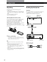 Предварительный просмотр 6 страницы Sony CDPCX455 - 400 Disc MegaStorage CD Changer Operating Instructions Manual