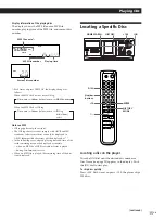 Предварительный просмотр 15 страницы Sony CDPCX455 - 400 Disc MegaStorage CD Changer Operating Instructions Manual