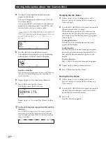 Предварительный просмотр 24 страницы Sony CDPCX455 - 400 Disc MegaStorage CD Changer Operating Instructions Manual