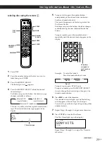 Предварительный просмотр 25 страницы Sony CDPCX455 - 400 Disc MegaStorage CD Changer Operating Instructions Manual