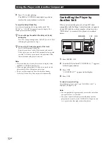 Предварительный просмотр 32 страницы Sony CDPCX455 - 400 Disc MegaStorage CD Changer Operating Instructions Manual