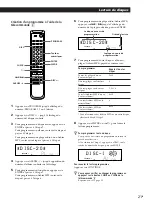 Предварительный просмотр 57 страницы Sony CDPCX455 - 400 Disc MegaStorage CD Changer Operating Instructions Manual