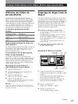 Предварительный просмотр 59 страницы Sony CDPCX455 - 400 Disc MegaStorage CD Changer Operating Instructions Manual