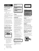 Preview for 2 page of Sony CDR-W33 Operating Instructions Manual