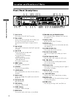 Preview for 6 page of Sony CDR-W33 Operating Instructions Manual