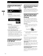 Preview for 12 page of Sony CDR-W33 Operating Instructions Manual