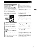 Preview for 17 page of Sony CDR-W33 Operating Instructions Manual