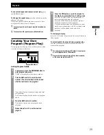 Preview for 25 page of Sony CDR-W33 Operating Instructions Manual