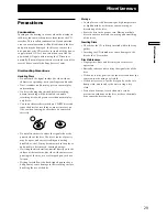 Предварительный просмотр 29 страницы Sony CDR-W33 Operating Instructions Manual