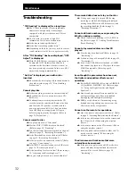 Предварительный просмотр 32 страницы Sony CDR-W33 Operating Instructions Manual