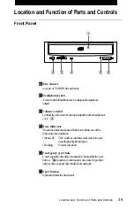 Предварительный просмотр 35 страницы Sony CDU701 User Manual