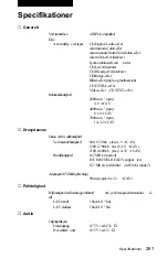 Предварительный просмотр 261 страницы Sony CDU701 User Manual