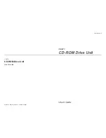 Preview for 1 page of Sony CDU711 User Manual