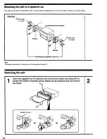 Предварительный просмотр 10 страницы Sony CDX-1200 - Fm/am Compact Disc Player Installation/Connections Manual