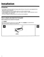 Preview for 4 page of Sony CDX-1300 - Fm/am Compact Disc Player Installation/Connections Manual