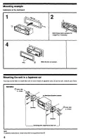 Preview for 6 page of Sony CDX-1300 - Fm/am Compact Disc Player Installation/Connections Manual