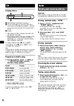 Preview for 8 page of Sony CDX-20W Operating Instructions Manual