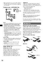 Preview for 12 page of Sony CDX-20W Operating Instructions Manual