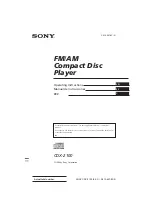 Sony CDX-2100 Operating Instructions Manual preview