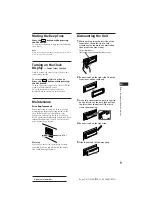 Preview for 9 page of Sony CDX-2100 Operating Instructions Manual