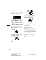 Preview for 4 page of Sony CDX-2160 Operating Instructions Manual