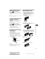 Preview for 9 page of Sony CDX-2160 Operating Instructions Manual