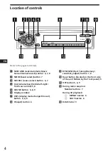 Preview for 4 page of Sony CDX-2180 Operating Instructions Manual