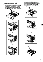 Preview for 11 page of Sony CDX-2250 - Cd Changer Operating Instructions Manual