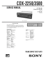 Sony CDX-2250 - Cd Changer Service Manual preview
