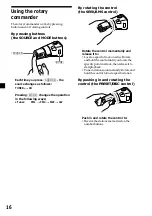 Preview for 16 page of Sony CDX-2500R Operating Instructions Manual