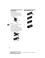 Preview for 10 page of Sony CDX-3000 Operating Instructions Manual