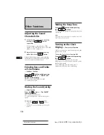 Предварительный просмотр 10 страницы Sony CDX-3002 Operating Instructions Manual