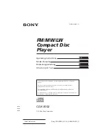 Предварительный просмотр 31 страницы Sony CDX-3002 Operating Instructions Manual