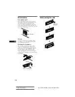 Предварительный просмотр 10 страницы Sony CDX-3160 Operating Instructions Manual