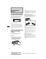 Предварительный просмотр 18 страницы Sony CDX-3160 Operating Instructions Manual