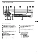 Предварительный просмотр 3 страницы Sony CDX-3170 Operating Instructions Manual