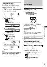 Предварительный просмотр 5 страницы Sony CDX-3170 Operating Instructions Manual